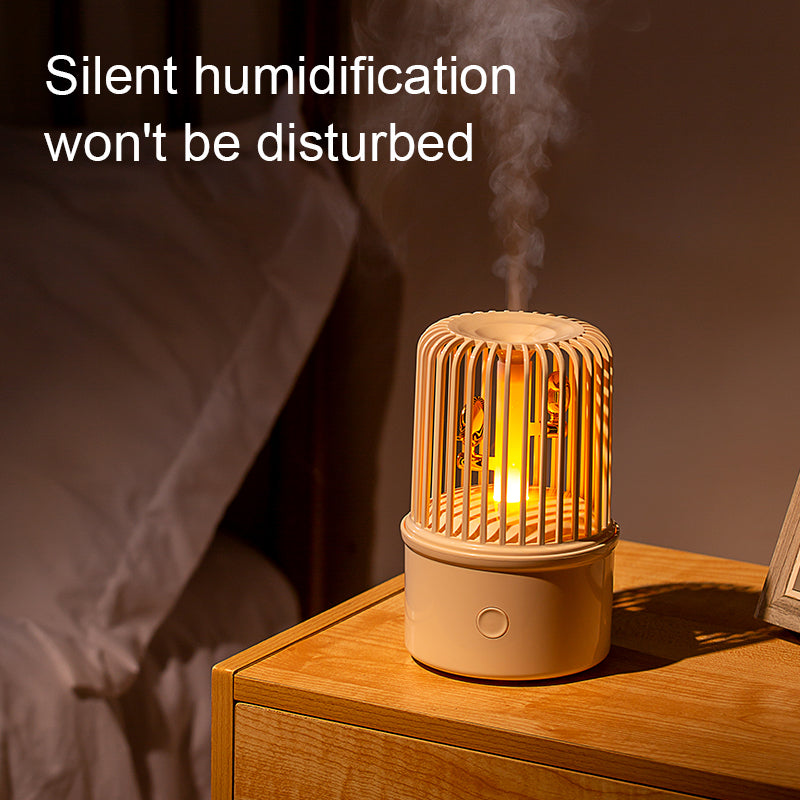 Annunciation Bird Aromatherapy Machine – Creative Birdcage Design Ultrasonic Essential Oil Diffuser with Ambient Light