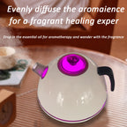 7-Color Gradient Lighting Ultrasonic Humidifier & Essential Oil Diffuser with Kettle Aromatherapy Machine