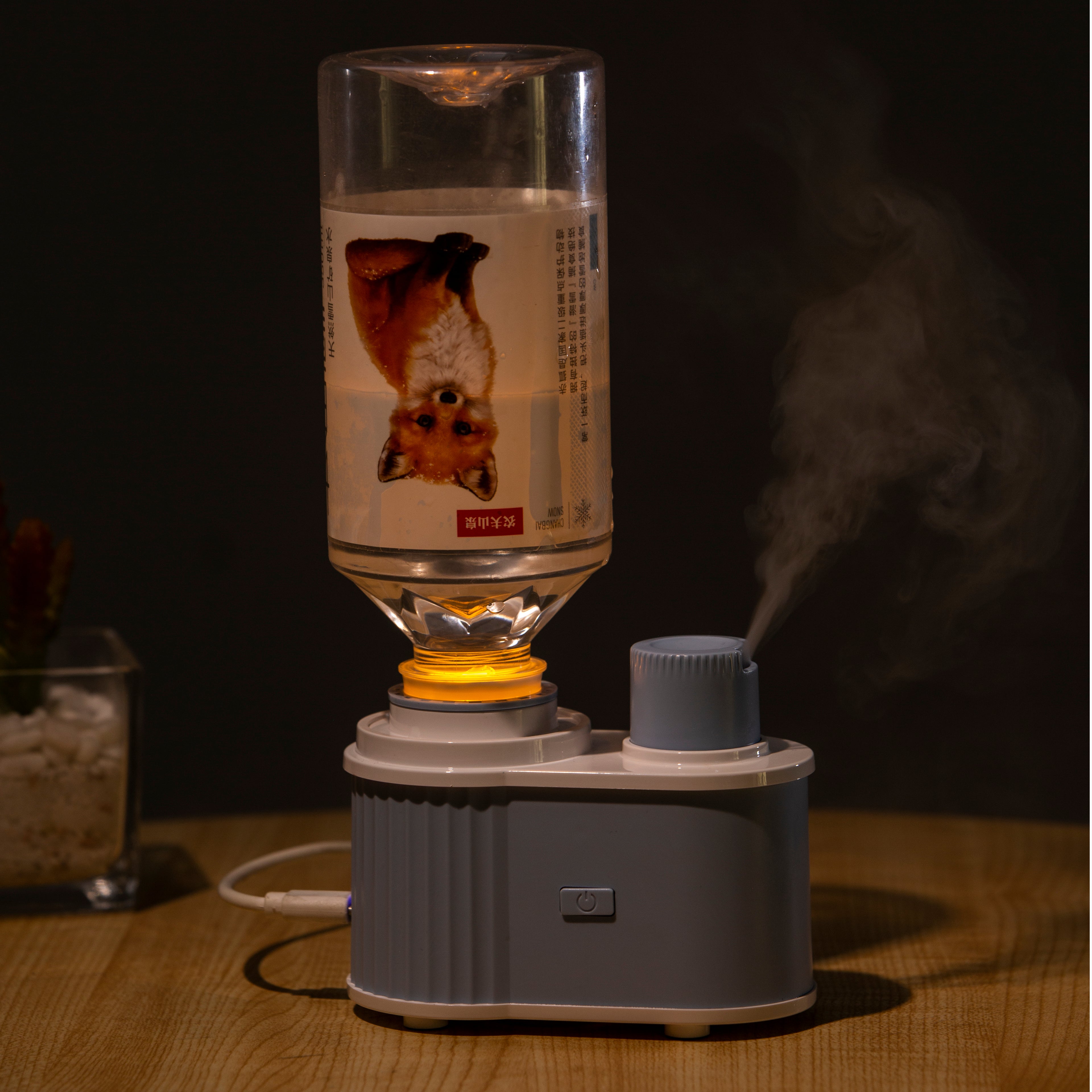 3-Color Bottle Aromatherapy Machine - Portable USB Aroma Diffuser & Humidifier