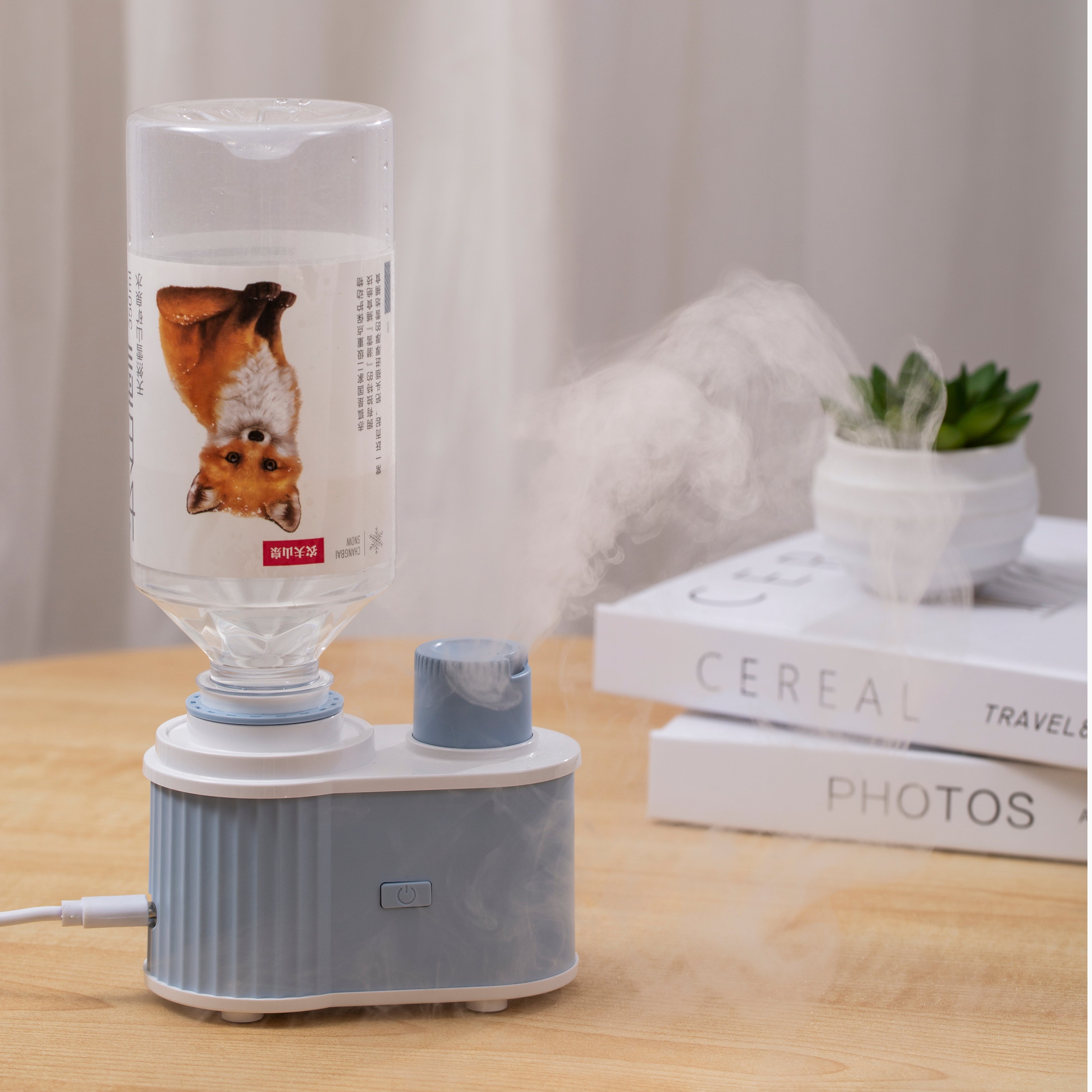 Portable USB Aroma Diffuser & Humidifier 3-Color Bottle Aromatherapy Machine