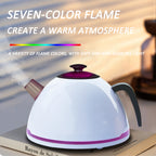 7-Color Gradient Lighting Ultrasonic Humidifier & Essential Oil Diffuser with Kettle Aromatherapy Machine