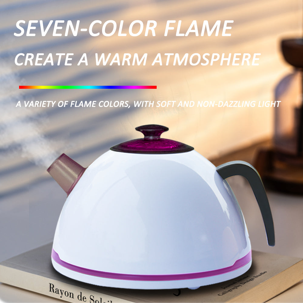 7-Color Gradient Lighting Ultrasonic Humidifier & Essential Oil Diffuser with Kettle Aromatherapy Machine