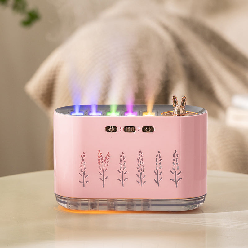 Colorful Light & Dynamic Mist Humidifier for Home & Office Sound Pickup Fountain Aromatherapy Humidifier