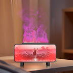 Picture-Style Fireplace Aromatherapy Machine - RGB Color Changing Flame Effect Humidifier & Essential Oil Diffuser