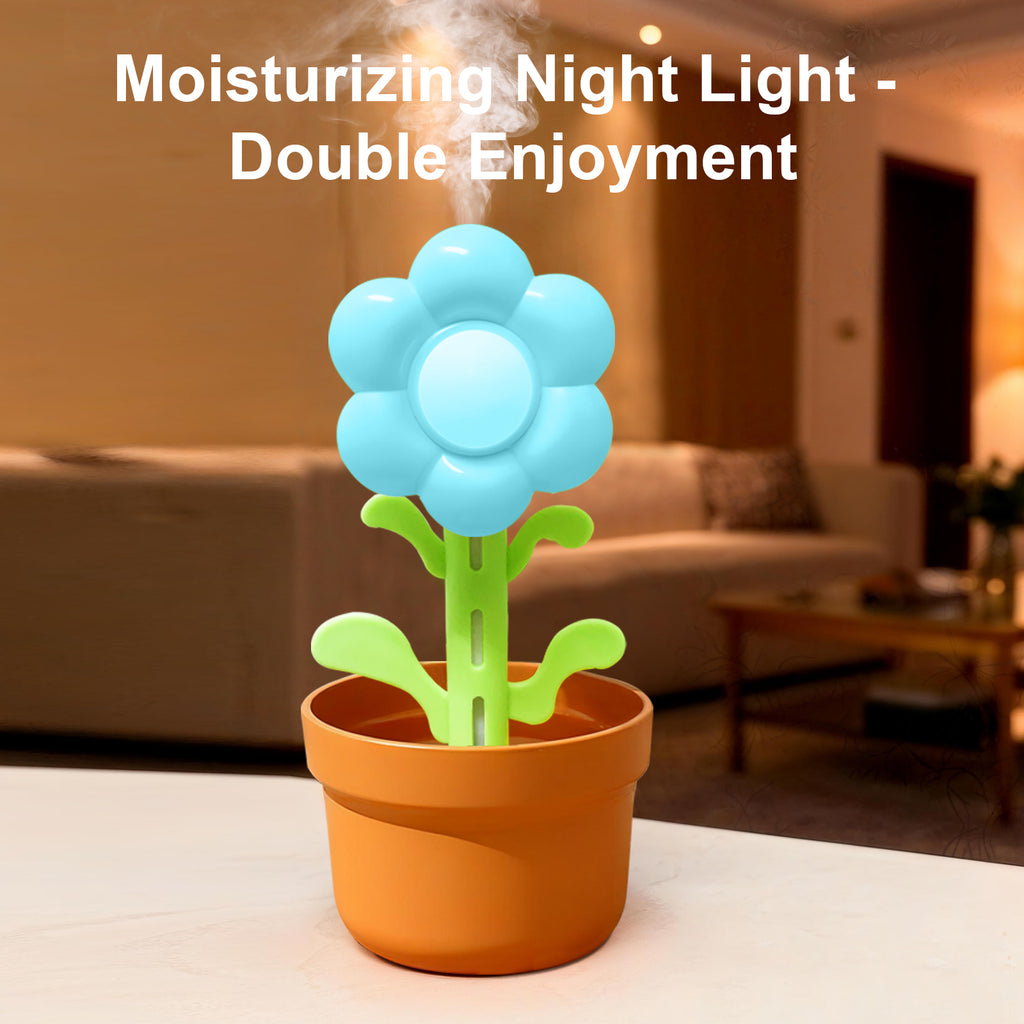 lowers Language Humidifier - Cute Sunflower Aromatherapy Diffuser with Colorful Gradient Lighting
