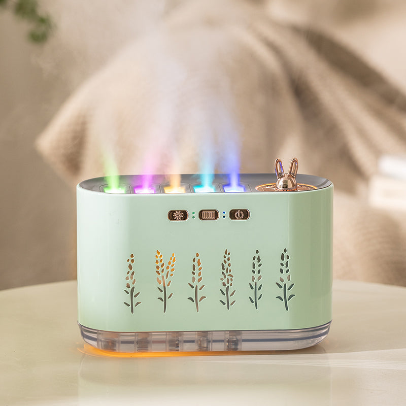 Colorful Light & Dynamic Mist Humidifier for Home & Office Sound Pickup Fountain Aromatherapy Humidifier