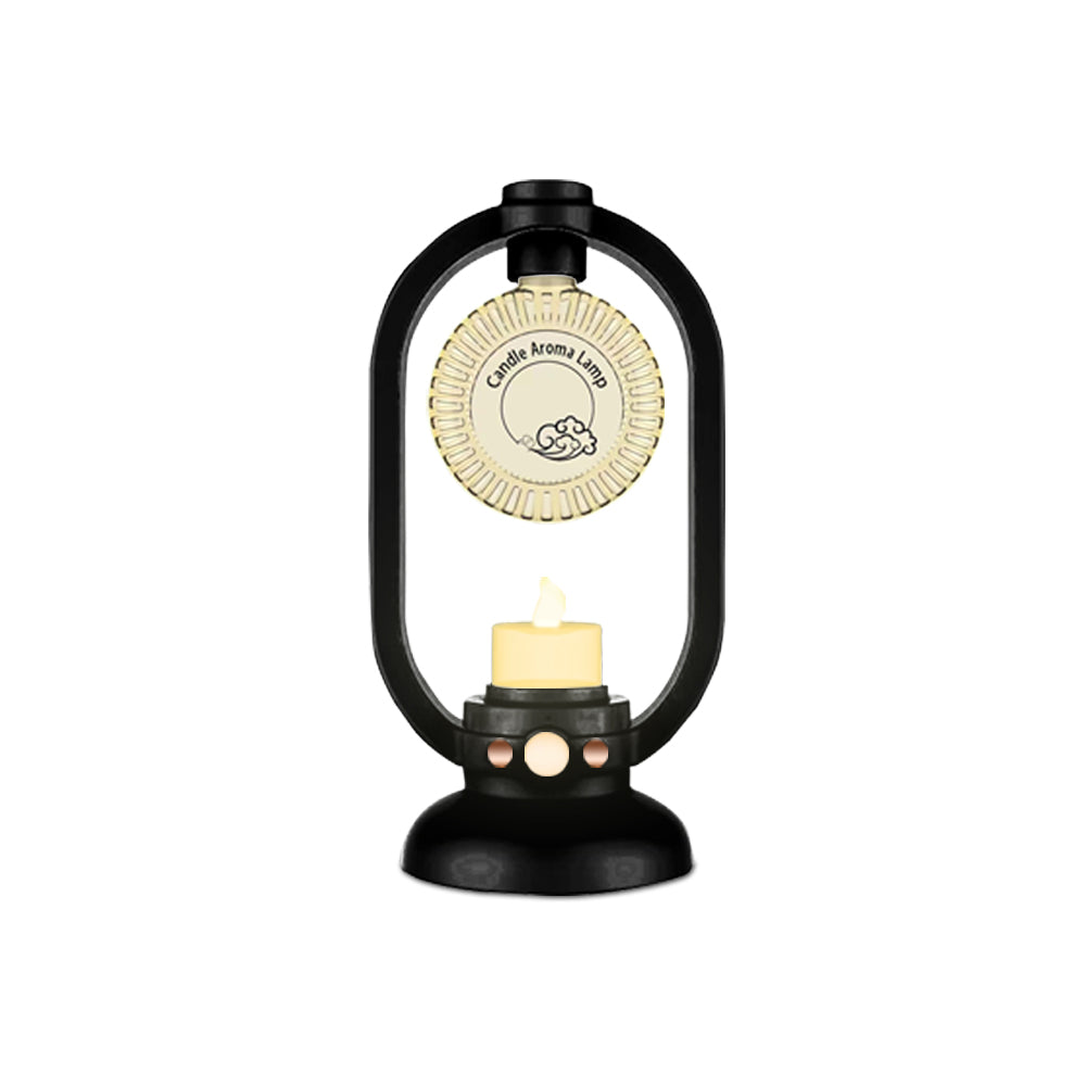 2-in-1 Ultrasonic Humidifier & Romantic Candle Light for Bedroom & Desk Decor with Inductive Candle Aromatherapy Lamp