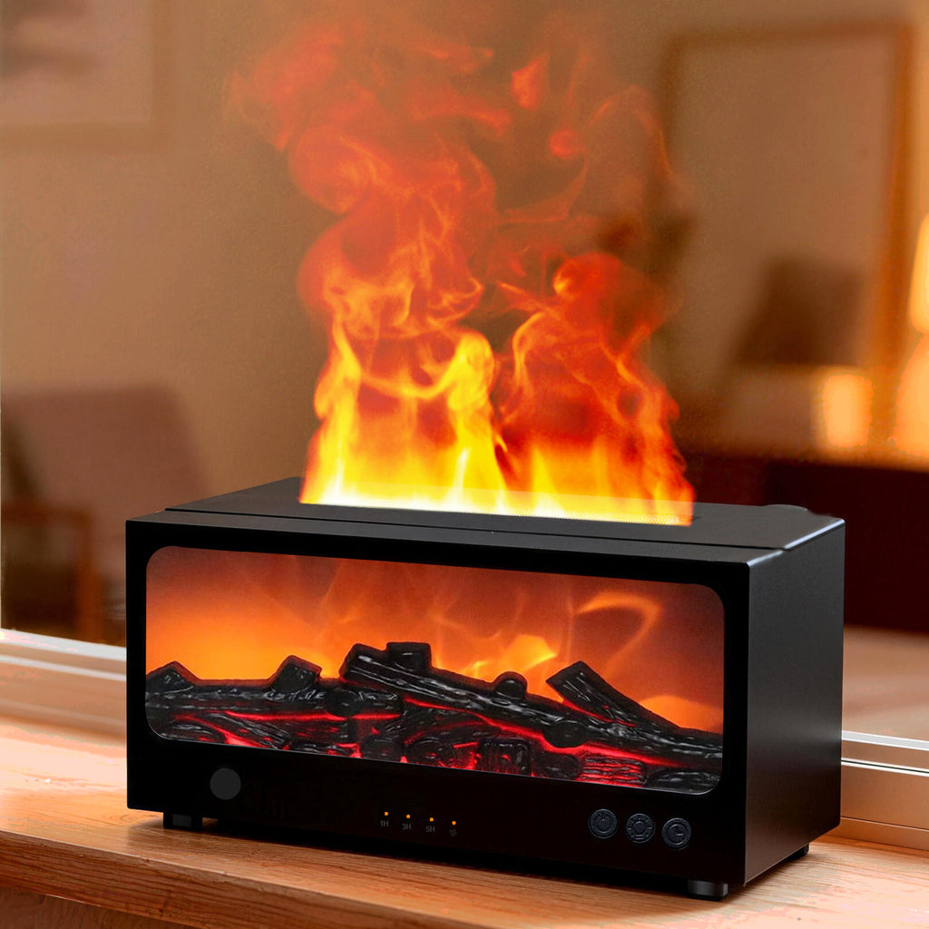 RGB Color Changing Flame Effect with Remote Control for Dynamic Fireplace Aroma Diffuser