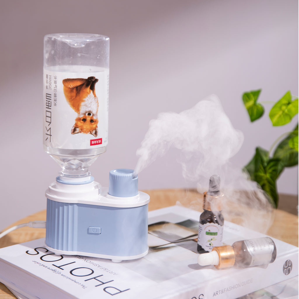 Portable USB Aroma Diffuser & Humidifier 3-Color Bottle Aromatherapy Machine
