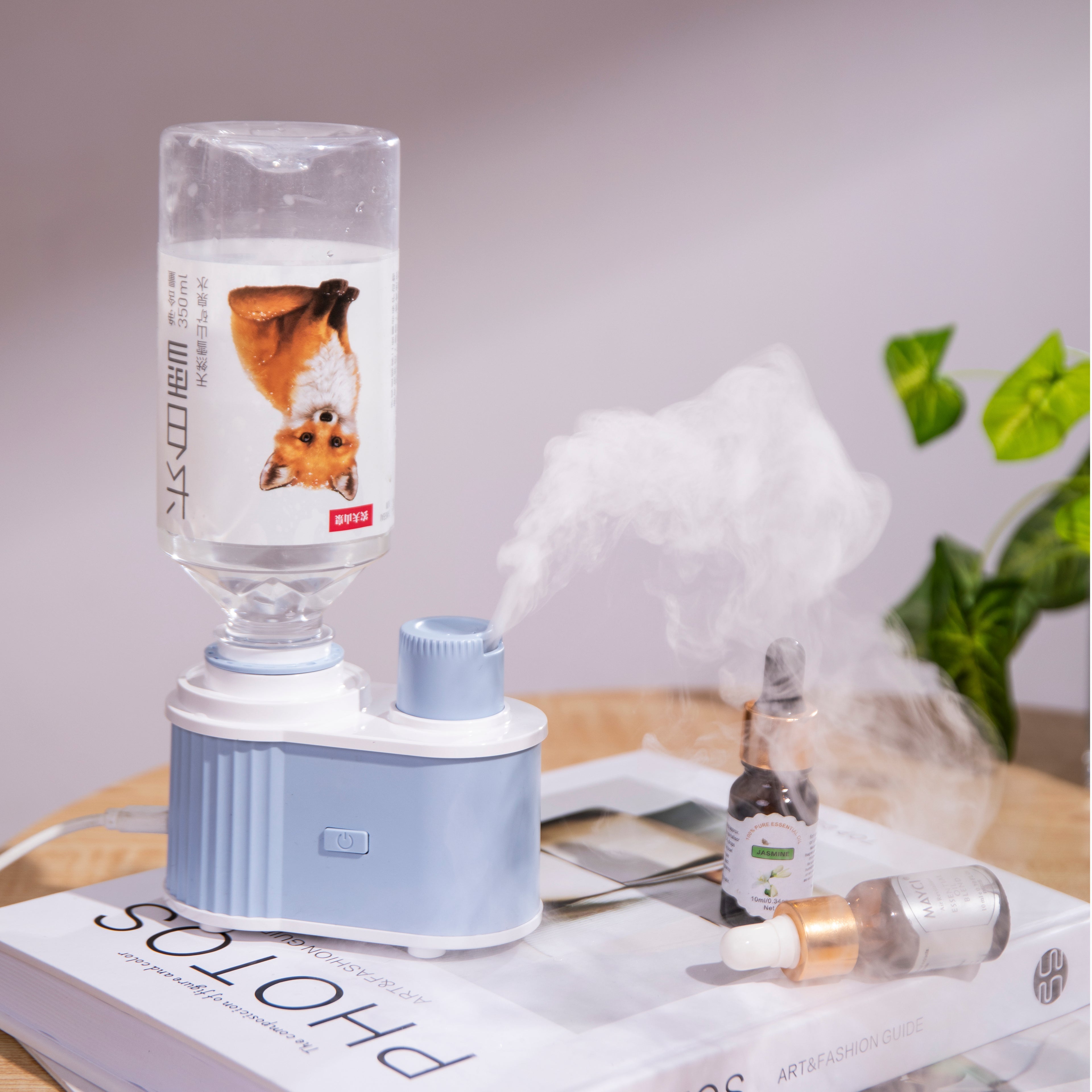 Portable USB Aroma Diffuser & Humidifier 3-Color Bottle Aromatherapy Machine