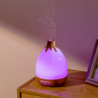 7-Color LED Ultrasonic Humidifier & Essential Oil Diffuser Colorful Exquisite Volcano-Style Aromatherapy Machine