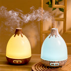 7-Color LED Ultrasonic Humidifier & Essential Oil Diffuser Colorful Exquisite Volcano-Style Aromatherapy Machine