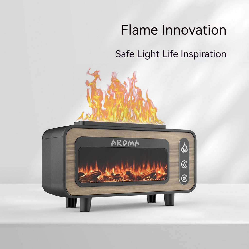 Vintage Fireplace Aromatherapy Machine - Regular Version | Flameless Fireplace Humidifier & Essential Oil Diffuser