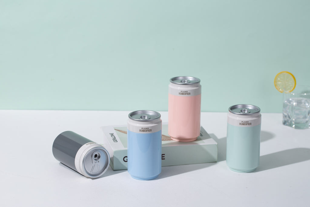 PP Flame Can-Style Humidifier (Battery-Powered Version) - Portable Wireless Ultrasonic Humidifier