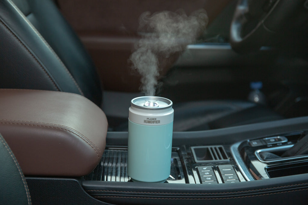 Portable Wireless Ultrasonic Humidifier PP Flame Can-Style Humidifier (Battery-Powered Version)