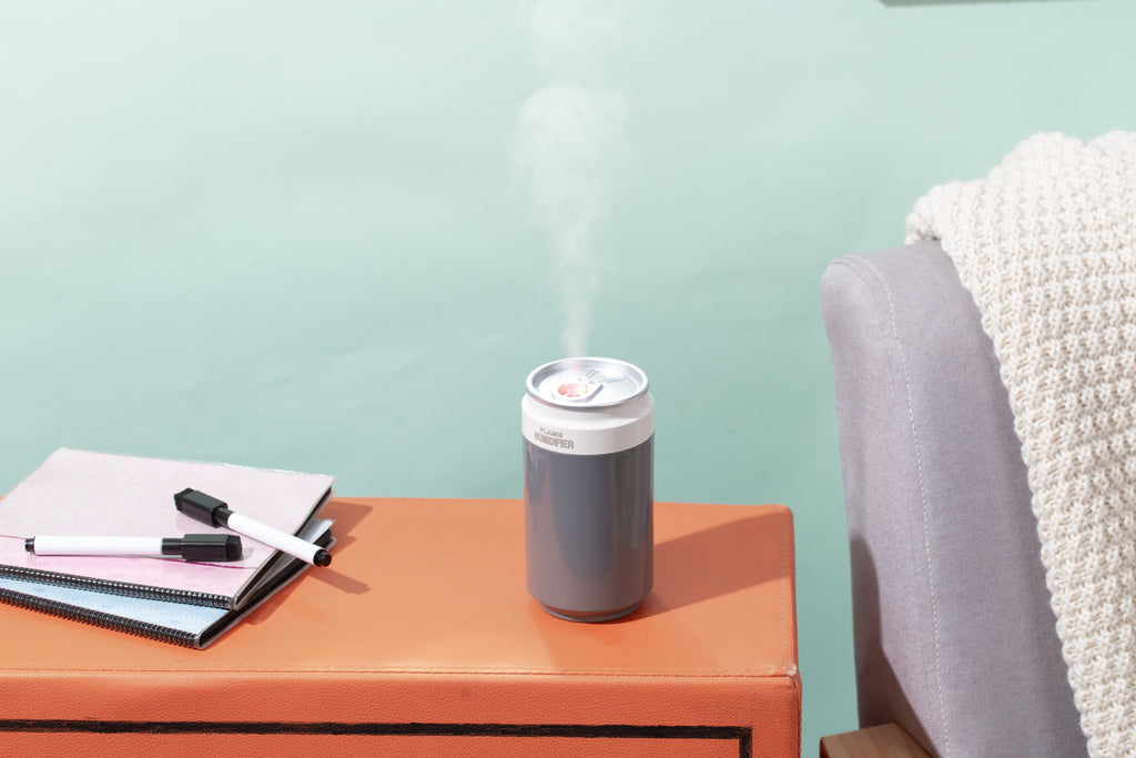 PP Flame Can-Style Humidifier (Battery-Powered Version) - Portable Wireless Ultrasonic Humidifier