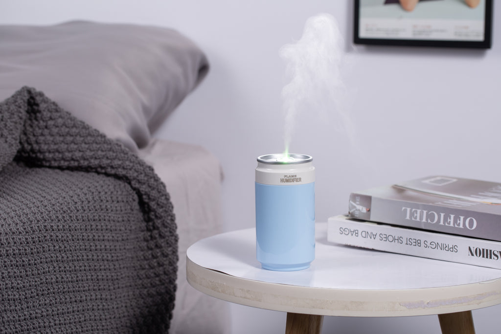 PP Flame Can-Style Humidifier (Battery-Powered Version) - Portable Wireless Ultrasonic Humidifier