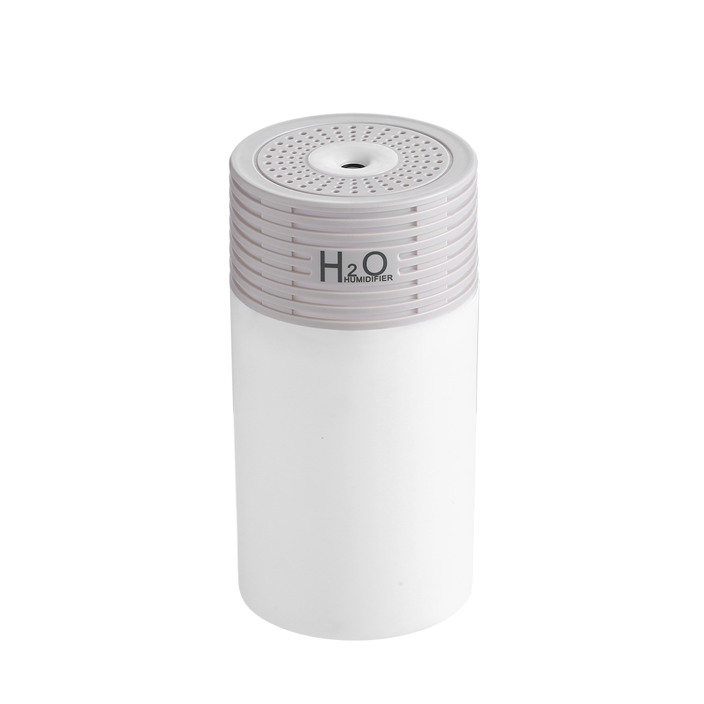Light and Shadow Cup Humidifier Portable USB Cool Mist Humidifier with LED Ambient Light 2 in 1 Light