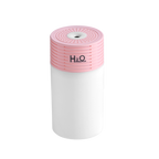 Light and Shadow Cup Humidifier Portable USB Cool Mist Humidifier with LED Ambient Light 2 in 1 Light