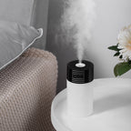 Light and Shadow Cup Humidifier Portable USB Cool Mist Humidifier with LED Ambient Light 2 in 1 Light