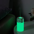 Light and Shadow Cup Humidifier Portable USB Cool Mist Humidifier with LED Ambient Light 2 in 1 Light