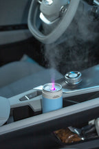 PP Flame Car Humidifier (Standard Version) - Portable Cup Holder Ultrasonic Humidifier for Vehicles