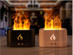 Flame Aroma Diffuser – Ultrasonic Cool Mist Humidifier with Realistic Flame Light for Home & Office