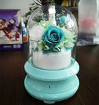 Eternal Hydrangea Flower Style Ultrasonic Diffuser with Ambient Light Flowing Light Bottle Aromatherapy Humidifier