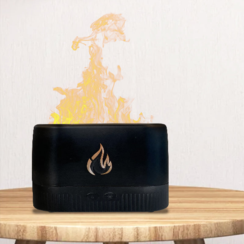 Flame Aroma Diffuser – Ultrasonic Cool Mist Humidifier with Realistic Flame Light for Home & Office
