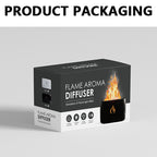 Flame Aroma Diffuser – Ultrasonic Cool Mist Humidifier with Realistic Flame Light for Home & Office