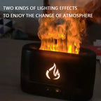 Flame Aroma Diffuser – Ultrasonic Cool Mist Humidifier with Realistic Flame Light for Home & Office
