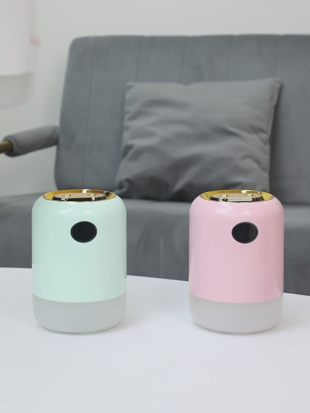 Dual Nozzle Double Spray Humidifier with Digital Display & RGB Ambient Light - USB-Powered Ultrasonic Humidifier for Bedroom & Office