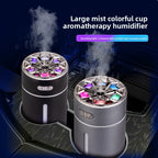 Premium Aluminum Alloy Portable Car Humidifier - Ultrasonic Aromatherapy Diffuser for Travel & Vehicles with Rechargeable version