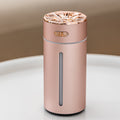 Rechargeable version Premium Aluminum Alloy Portable Car Humidifier - Ultrasonic Aromatherapy Diffuser for Travel & Vehicles