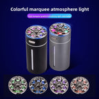 Premium Aluminum Alloy Portable Car Humidifier - Ultrasonic Aromatherapy Diffuser for Travel & Vehicles with Rechargeable version