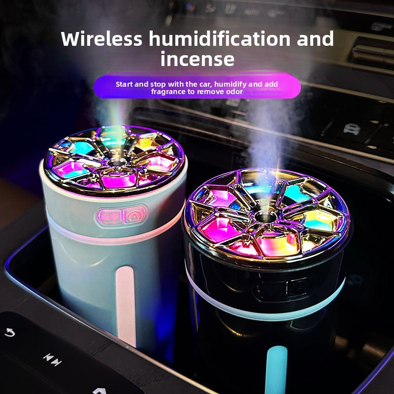 Quick Shadow Smart Car Humidifier (Rechargeable Battery Version) - AI Auto Start/Stop Portable Aromatherapy Diffuser