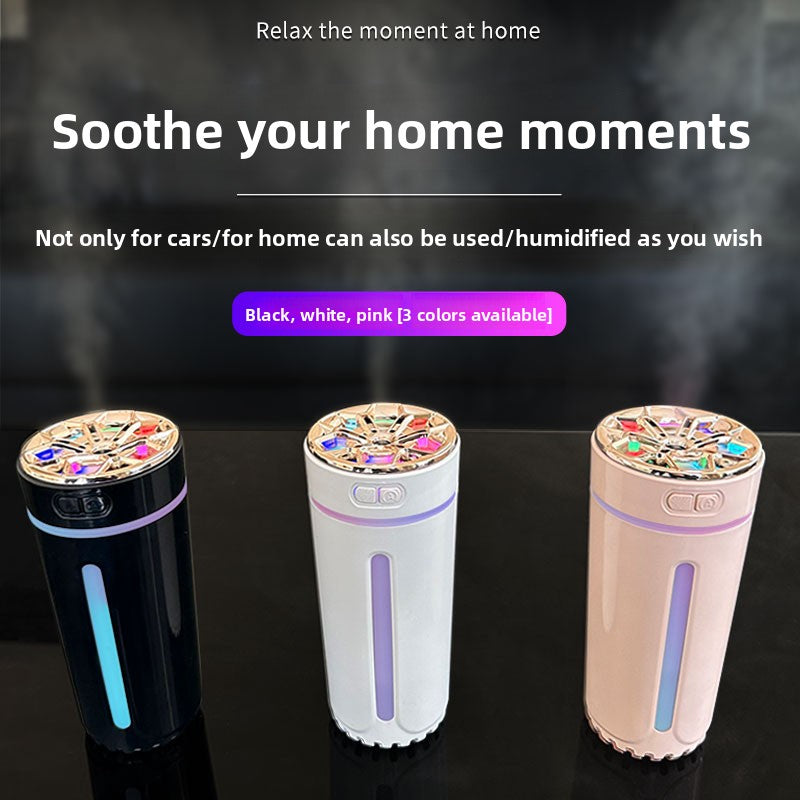 Quick Shadow Smart Car Humidifier (Rechargeable Battery Version) - AI Auto Start/Stop Portable Aromatherapy Diffuser