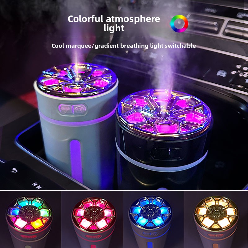 Quick Shadow Smart Car Humidifier (Rechargeable Battery Version) - AI Auto Start/Stop Portable Aromatherapy Diffuser