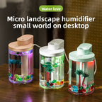 Water-Love Micro-Landscape Humidifier - 3-in-1 Ultrasonic Humidifier with Colorful LED Night Light