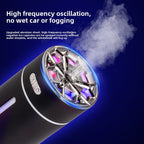 Rechargeable version Premium Aluminum Alloy Portable Car Humidifier - Ultrasonic Aromatherapy Diffuser for Travel & Vehicles