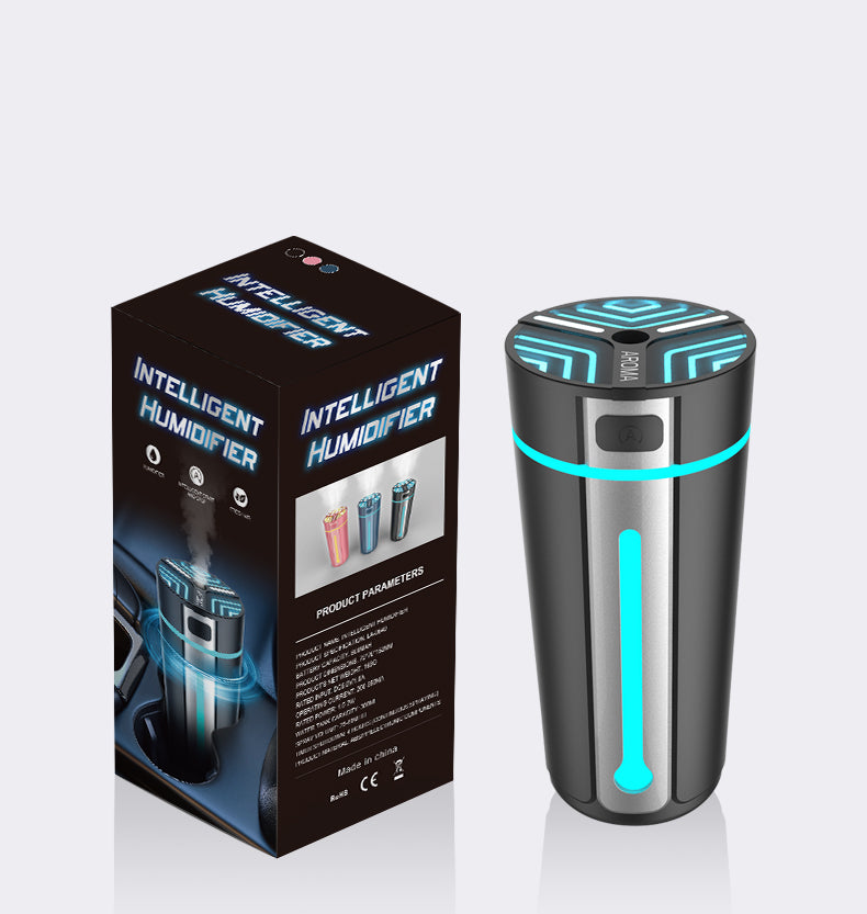 Dazzling Shadow Smart Car Humidifier (Auto Start/Stop with Vehicle Version) - Portable Aromatherapy Diffuser