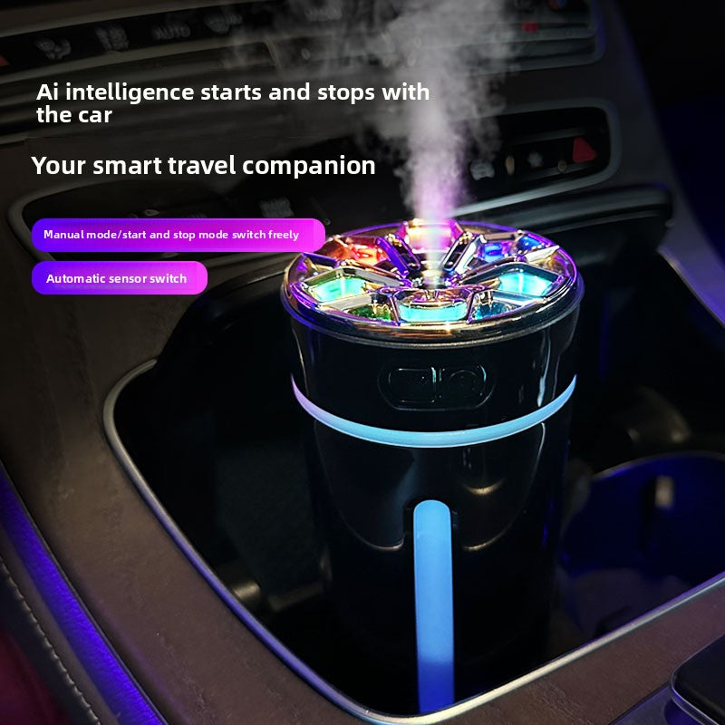 Auto Start/Stop Portable Aromatherapy Diffuser Quick Shadow Smart Car Humidifier (Rechargeable  Version)