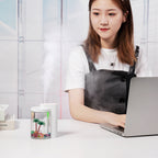 Water-Love Micro-Landscape Humidifier - 3-in-1 Ultrasonic Humidifier with Colorful LED Night Light